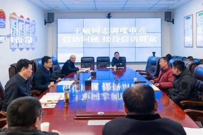 王敏调度重点信访问题 接待信访群众